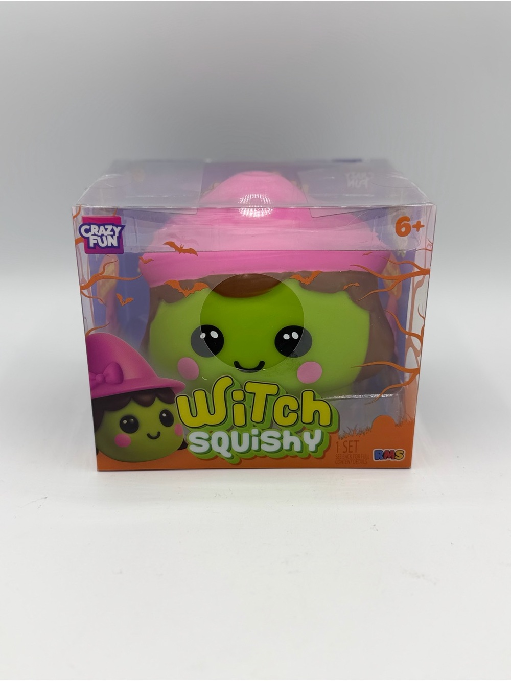 Crazy Fun RMS Witch Squishy - Pink Hat Green Face